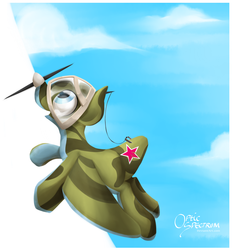 Size: 1650x1777 | Tagged: safe, artist:opticspectrum, oc, oc only, original species, plane pony, pony, lagg-3, plane, solo, soviet, wat