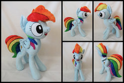 Size: 1095x730 | Tagged: safe, artist:lumenglace, rainbow dash, rainbow dash presents, g4, irl, photo, plushie