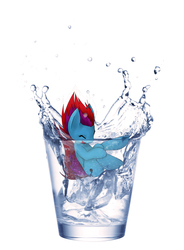 Size: 1177x1600 | Tagged: safe, artist:allenslittlelavi, oc, oc only, acousticbrony, jumping, water