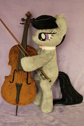 Size: 730x1095 | Tagged: safe, artist:whitedove-creations, octavia melody, g4, anthro plushie, irl, photo, plushie, solo