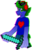 Size: 1280x2008 | Tagged: safe, artist:gray-gold, oc, oc only, oc:stormcloud, anthro, anthro oc, clothes, crossover, diamond sword, glitch, heart, minecraft, pants, pixel art, shirt, simple background, smiling, solo, sword, transparent background, vector, weapon