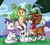 Size: 1715x1543 | Tagged: safe, artist:thedoggygal, angel bunny, gummy, opalescence, owlowiscious, tank, winona, alligator, bird, cat, dog, owl, rabbit, reptile, tortoise, g4, animal, female, male, mane six opening poses, pet six, pets, raised eyebrow