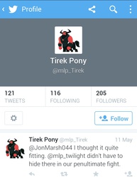 Size: 720x935 | Tagged: safe, lord tirek, g4, text, twitter, twitterponies, why, you're doing it wrong