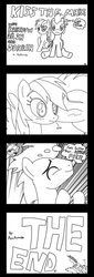 Size: 600x1767 | Tagged: safe, artist:acearmada, rainbow dash, soarin', g4, comic, female, kissing, male, monochrome, ship:soarindash, shipping, straight