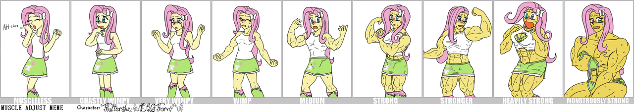 Muscle girl transformation