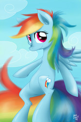 Size: 600x900 | Tagged: safe, artist:redfoxjake, rainbow dash, g4, female, solo