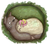 Size: 1580x1402 | Tagged: safe, artist:bibliodragon, fluttershy, g4, crossover, sleeping, totoro