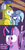 Size: 1280x2560 | Tagged: safe, artist:cooper, trixie, twilight sparkle, bat pony, pony, unicorn, g4, ask-batpony-twilight-and-trixie, bat ponified, black eye, bruised, comic, dirty, fangs, female, injured, male, mare, messy mane, open mouth, race swap, royal guard, spread wings, stallion, surprised, trixiebuse, tumblr, twibat, twilight sparkle (alicorn), wide eyes