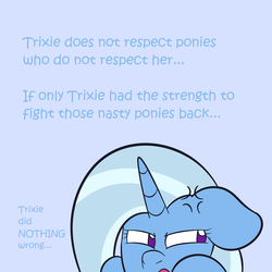 Size: 1280x1280 | Tagged: safe, artist:cooper, trixie, pony, unicorn, g4, angry, ask-batpony-twilight-and-trixie, female, mare, solo