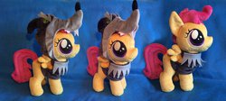 Size: 1337x597 | Tagged: safe, artist:sophie scruggs, scootaloo, g4, clothes, costume, irl, nightmare night costume, photo, plushie, solo