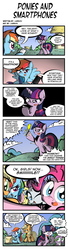 Size: 1000x3660 | Tagged: safe, artist:labba94, applejack, fluttershy, pinkie pie, rainbow dash, rarity, spike, twilight sparkle, alicorn, pony, g4, comic, female, mane seven, mane six, mare, phone, selfie, smartphone, twilight sparkle (alicorn)