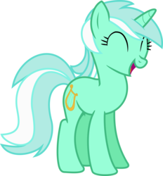 Size: 2552x2755 | Tagged: safe, artist:incognito-i, lyra heartstrings, pony, unicorn, a canterlot wedding, g4, ^^, cute, eyes closed, female, happy, high res, lyrabetes, mare, simple background, solo, transparent background, vector