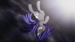 Size: 3840x2160 | Tagged: safe, artist:an-m, oc, oc only, oc:midnight blossom, bat pony, pony, high res, solo