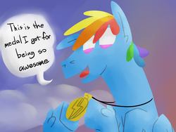 Size: 800x600 | Tagged: safe, artist:rawrienstein, derpibooru exclusive, rainbow dash, g4, awesome, rainbow blitz, rule 63, solo