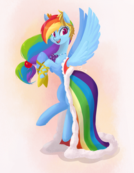 Size: 840x1080 | Tagged: safe, artist:twitchykismet, rainbow dash, pegasus, pony, g4, the best night ever, clothes, dress, female, gala dress, solo