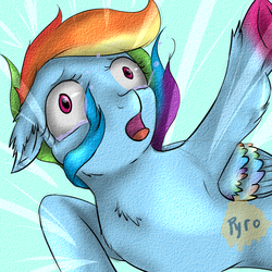 Size: 3500x3500 | Tagged: safe, artist:burningmyelectronics, rainbow dash, g4, falling, female, high res, solo