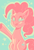 Size: 600x875 | Tagged: safe, artist:feli, pinkie pie, g4, cute, diapinkes, female, heart, heart eyes, limited palette, pixiv, raised hoof, solo, stars, wingding eyes