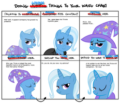 Size: 1488x1275 | Tagged: safe, trixie, pony, unicorn, g4, alicorn amulet, bedroom eyes, doing loving things, female, highrollerhydra strikes again, mare, meme, trixie's cape, trixie's hat, waifu, wink