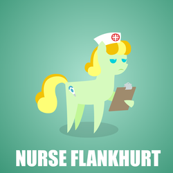 Size: 800x800 | Tagged: safe, artist:aha-mccoy, oc, oc only, oc:nurse flankhurt, earth pony, pony, nopony-ask-mclovin, annoyed, clipboard, female, mare, solo