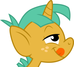 Size: 3849x3511 | Tagged: safe, artist:cloudy glow, snails, pony, unicorn, call of the cutie, g4, my little pony: friendship is magic, high res, licking lips, male, simple background, solo, transparent background, vector