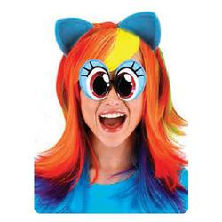 Size: 500x500 | Tagged: safe, rainbow dash, human, g4, ears, glasses, irl, irl human, merchandise, nightmare fuel, photo, solo, wat, why, wig