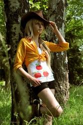 Size: 992x1496 | Tagged: safe, artist:dasego, applejack, human, g4, cosplay, irl, irl human, photo, solo