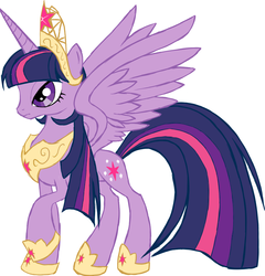 Size: 875x913 | Tagged: safe, artist:coma392, twilight sparkle, alicorn, pony, g4, big crown thingy, female, hoof shoes, jewelry, mare, narrowed eyes, older, peytral, pixiv, regalia, solo, twilight sparkle (alicorn), ultimate twilight