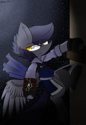 Size: 2469x3568 | Tagged: safe, artist:scootaloocuteness, oc, oc only, bat pony, pony, assassin's creed, high res, solo