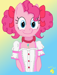 Size: 768x1024 | Tagged: safe, artist:foxtailboyd, pinkie pie, earth pony, pony, g4, bipedal, clothes, female, solo