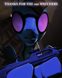 Size: 2400x3000 | Tagged: dead source, safe, artist:dakkiller, oc, oc only, oc:dak steiger, 3d, gun, high res, solo, source filmmaker