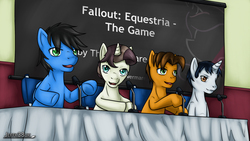 Size: 3000x1687 | Tagged: safe, artist:jeffk38uk, fallout equestria, convention