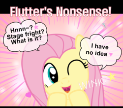 Size: 1600x1400 | Tagged: safe, artist:s.guri, fluttershy, g4, americano exodus, cute, female, happy, heart, looking at you, open mouth, parody, smiling, solo, stars, uvula, vector, wink