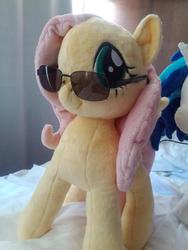 Size: 768x1024 | Tagged: safe, fluttershy, g4, irl, nici, photo, plushie, sunglasses