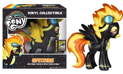 Size: 624x377 | Tagged: safe, spitfire, g4, female, funko, irl, photo, san diego comic con, toy