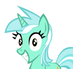 Size: 2000x1896 | Tagged: safe, artist:sirponylancelot, lyra heartstrings, pony, unicorn, g4, excited, female, grin, happy, i found pills, irrational exuberance, looking at you, simple background, smiling, solo, transparent background, wide eyes