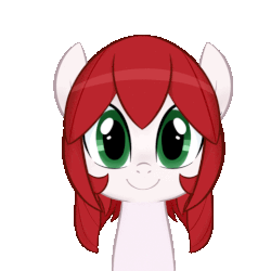 Size: 480x480 | Tagged: safe, artist:jessy, derpibooru exclusive, oc, oc only, oc:palette swap, pony, animated, emofuri, eyes closed, female, looking at you, mare, open mouth, simple background, smiling, solo, transparent background