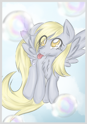 Size: 504x720 | Tagged: safe, artist:artisticdoe, derpy hooves, pegasus, pony, g4, female, mare, solo