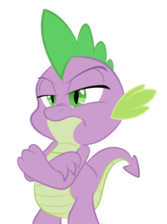 Size: 1122x1512 | Tagged: safe, artist:blueoystercolt, spike, g4, angry, male, solo