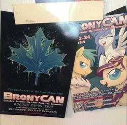 Size: 852x834 | Tagged: artist needed, safe, 2014, advertisement, bronycan, convention, flyer, irl, promo