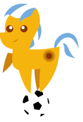 Size: 738x1083 | Tagged: safe, artist:cloudy glow, argentina, football, pointy ponies