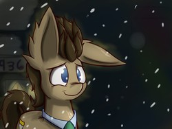 Size: 1000x750 | Tagged: safe, artist:heir-of-rick, doctor whooves, time turner, g4, doctor who, impossibly large ears, male, necktie, solo