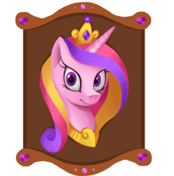 Size: 1000x1009 | Tagged: safe, artist:shira-hedgie, princess cadance, g4, female, portrait, solo