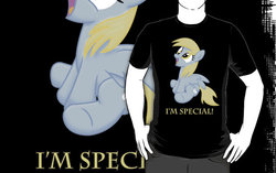 Size: 556x350 | Tagged: safe, artist:ak71, derpy hooves, g4, clothes, female, merchandise, redbubble, shirt, solo, text