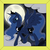 Size: 2000x2000 | Tagged: safe, artist:zombie-burrito, princess luna, g4, cloud, cloudy, female, high res, moon, night, sky, smiling, solo