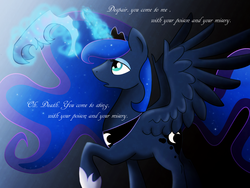 Size: 1364x1024 | Tagged: safe, artist:tsupirka, princess luna, g4, female, solo