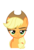 Size: 5475x8125 | Tagged: safe, artist:gretsch1962, applejack, g4, absurd resolution, female, pouting, simple background, solo, transparent background, vector