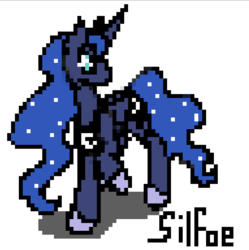 Size: 766x768 | Tagged: safe, artist:silfoe, princess luna, lunadoodle, g4, female, pixel art, solo