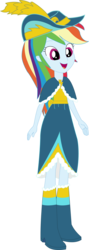 Size: 1050x2941 | Tagged: safe, artist:sketchmcreations, rainbow dash, equestria girls, g4, magical mystery cure, boots, clothes, coronation dress, dress, female, open mouth, rainbow dash always dresses in style, shoes, simple background, solo, transparent background