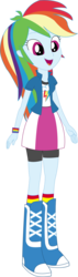 Size: 794x2793 | Tagged: safe, artist:sketchmcreations, rainbow dash, equestria girls, g4, boots, clothes, female, simple background, skirt, socks, solo, transparent background, vector