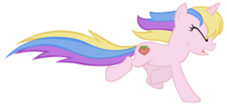 Size: 874x417 | Tagged: safe, artist:steeve, holly dash, pony, unicorn, g4, swarm of the century, background pony, eyes closed, female, mare, running, simple background, solo, transparent background, vector